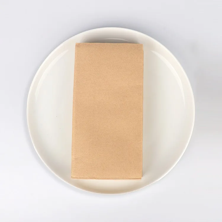 Natural Color Not Bleached Bamboo Pulp Paper Napkins